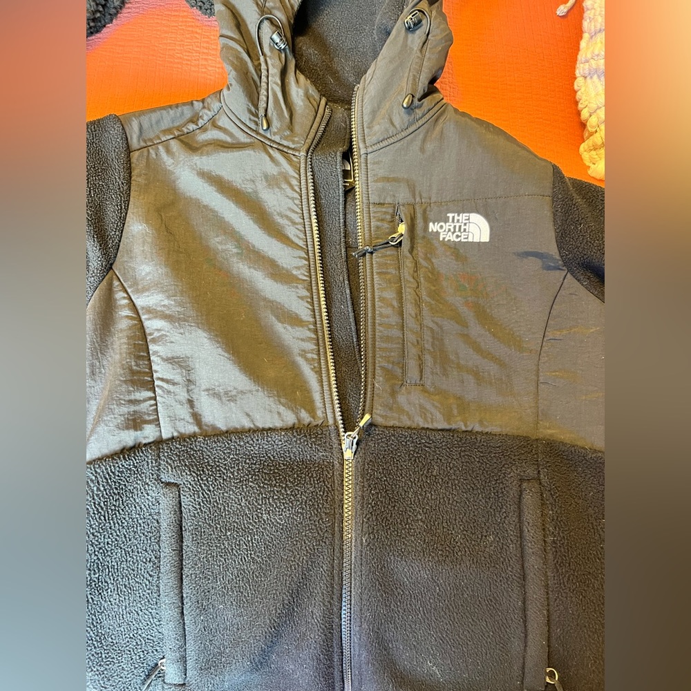 Womens black North Face jacket, size small